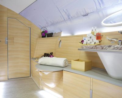 A bathroom for every passenger! Welcome to future of air travel – if you’ve got £13,000 to spare