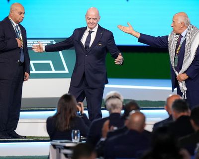 Gianni Infantino’s attempt at Israel-Palestine handshake backfires