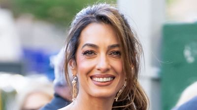 Amal Clooney's magenta mini dress is a bold antidote to butter yellow