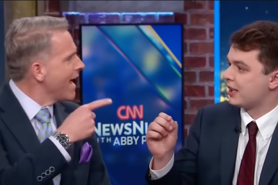 ‘Get your f***ing hand out of my face’: CNN pundit Scott Jennings blows up in Iran debate
