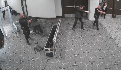 Watch: New footage of suspected gunman 'trying to storm White House gala dinner'