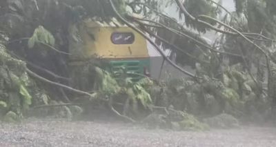Unexpected Hailstorm Turns Hyderabad’s Outer Ring Road White Amid Summer Heat