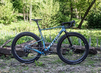 Front suspension, commodious cargo-carrying capacity, and huge tyre clearance headline Factor’s Sarana gravel bike