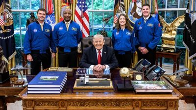 Artemis II crew gets a White House welcome. Then Trump hijacks the moment to claim he’s ‘physically very good’ for space