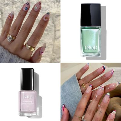 May Nails Are All About Shine, Sheer Color, and Micro Crystals