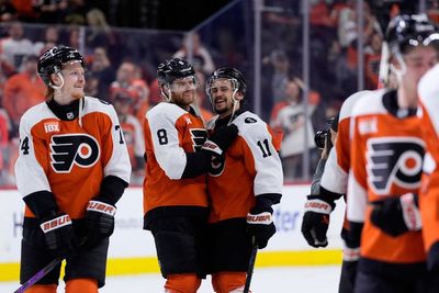 Cam York threw his stick in the stands after scoring an OT winner, but the Flyers star got it back