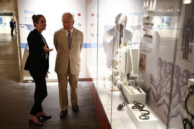 Charles views slavery artefacts during colourful welcome to Bermuda