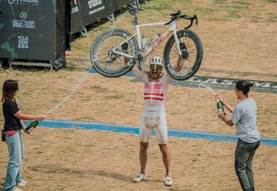 The Traka 200: Ex road pro Lukas Pöstlberger holds off MTB chasers to win 'biggest gravel race in Europe' as Sofia Gómez Villafañe strikes out for second straight title