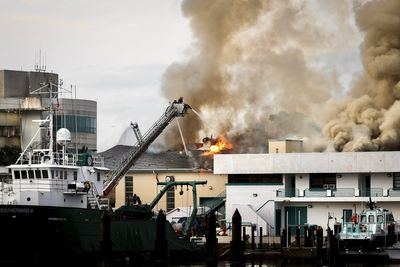 Fire breaks out in a lab building on a University of South Florida campus