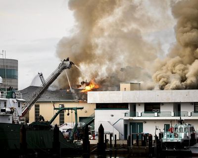 Lightning may have sparked fire that destroyed top US marine science lab, officials say