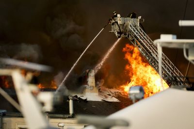 Fire destroys a lab building on a University of South Florida campus