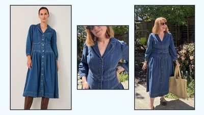 I don't remember the last time I felt so good in a daytime dress - this flattering denim design is a must for any summer wardrobe and it's currently on sale