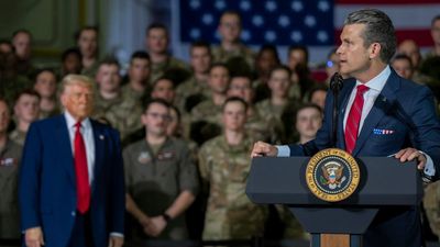 Trump informs the nation that, contrary to popular belief and the Constitution, he can just do war whenever he wants