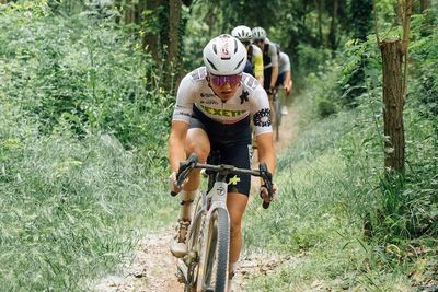 Ginia Caluori and Cat Ferguson earn top spots for women in gravel debuts at The Traka 100 while Matyáš Kopecký wins men's division from five-rider sprint