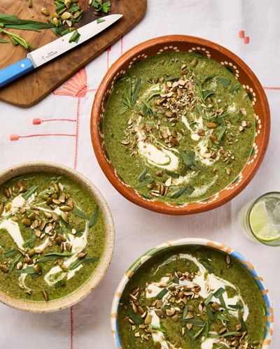 Spring soup and bean and cheese quesadillas: Thomasina Miers’ Mexican-inspired seasonal recipes
