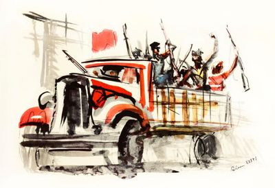 Sketches of Spain at arms: Sim, the anarchist illustrator who drew the civil war from the frontline