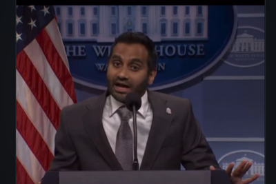 Aziz Ansari's Brutal SNL Monologue References Kash Patel as He Tells Crowd to 'Kick Them Out With Humour'