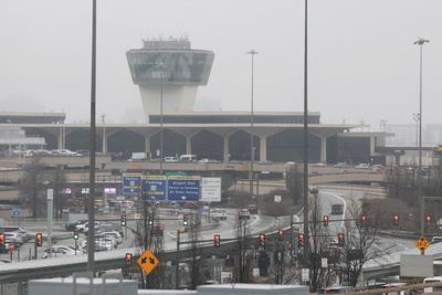 Driver injured after truck was struck by United plane landing at Newark airport