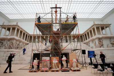 Berlin's Pergamon Museum will reopen in mid-2027 as a lengthy restoration moves forward