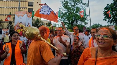 Celebrations as Modi’s ruling party poised to take control of India's West Bengal state