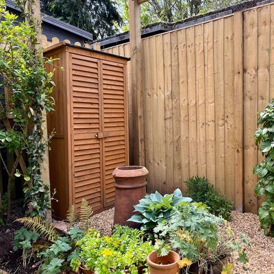 I've been persuaded to ditch my shed for a garden wardrobe – it's the ultimate storage solution for freeing up space in a tiny garden