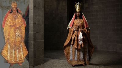 Centuries-old Christian Nubian murals inspire gorgeous fashion reconstructions