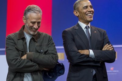 Barack Obama says he doesn’t want to become a ‘commentator’ like Jon Stewart
