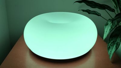 IKEA's donut-shaped Varmblixt smart lamp shines candy-colored light anywhere in your home, though the app experience isn't quite as sweet