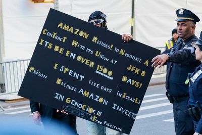 Protester ‘crashes’ Met Gala red carpet amid public pushback to event over Bezos sponsorship