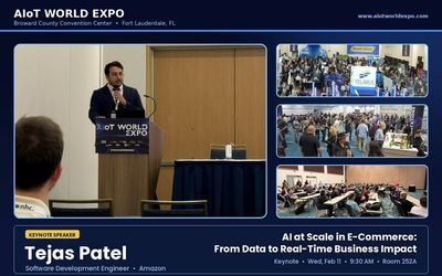 Tejas Pravinbhai Patel Delivers Keynote on AI at Scale in E-Commerce at AIoT World Expo 2026