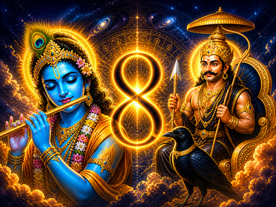 Why Krishna and Shani Are Both Connected to Number 8