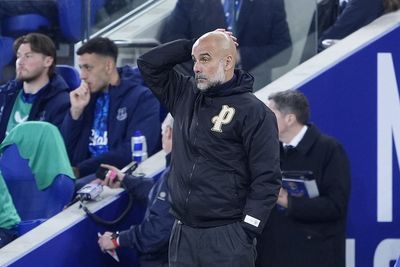 Pep Guardiola vows Man City will not give up in title race despite dramatic Everton draw