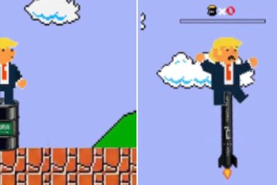 Iran propaganda video depicts Trump in Super Mario consuming oil barrels