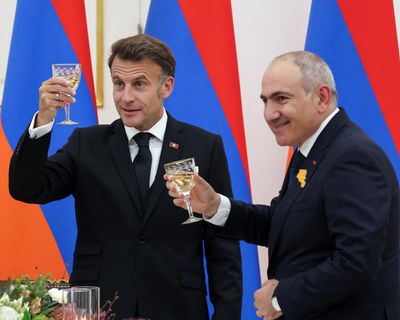Macron backs Armenia’s pro-Europe PM as re-election campaign draws to close