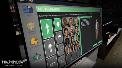 All player character models and backstories in Phasmophobia