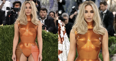Kim Kardashian Stuns In Sculpted Body Plates For 2026 Fashion Is Art Theme