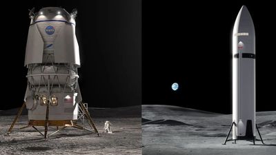 NASA wants to land astronauts on the moon in 2028. Will SpaceX's Starship or Blue Origin's Blue Moon lander be ready in time?