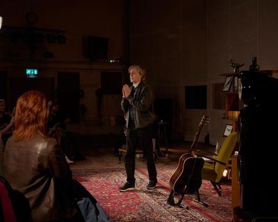 ‘It’s a bit emotional’: Paul McCartney plays new songs to fans at Abbey Road