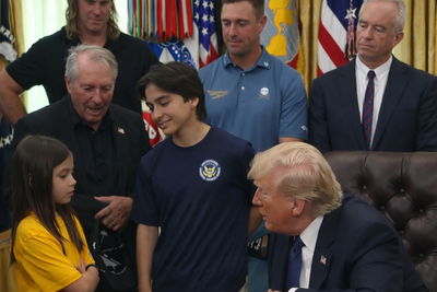 Trump Sizes Up a Young Girl and Says 'I'm Just Looking at Her' at White House Event