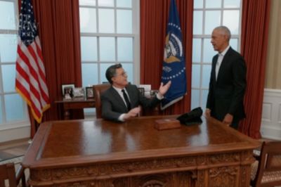 Obama lands dig at Trump after Stephen Colbert asks if his next gig should be White House run: ‘You have the hair’