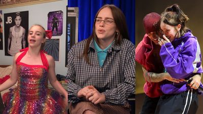 Billie Eilish Rewatched Justin Bieber’s Concert Movies ‘Over & Over’ Before Making Her Own Film
