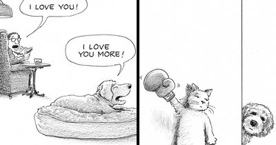 This New Yorker Cartoonist Creates Wholesome And Humorous One-Panel Dog Comics (40 Pics)