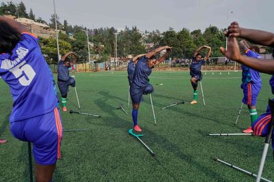 Photos show female amputees in Rwanda building community and healing through football