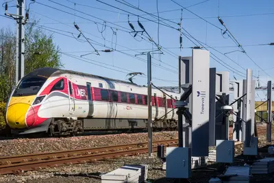 High speed trains spin wind turbines to generate power in first UK trial