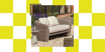 This Chubby, Chunky Outdoor Sofa Is a More Modern Take on Classic Wicker Garden Furniture