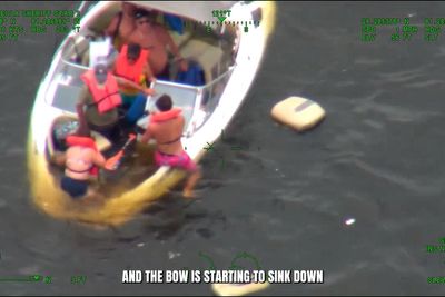 Father and son team race to rescue six sailors from sinking vessel