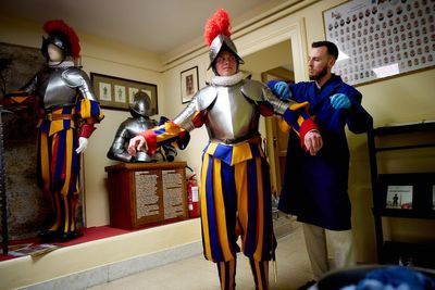 The Pontifical Swiss Guard’s newest recruits join the world's oldest standing army, in photos