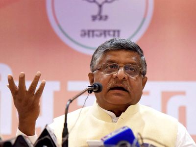 Ravi Shankar Prasad questions Arnab Goswami's arrest