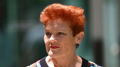 Hanson backflips to support volunteer in pre-poll clash