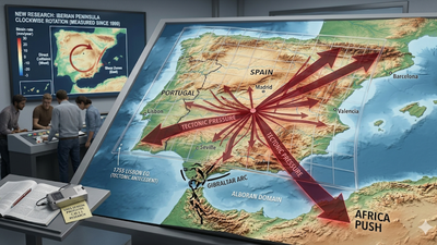 Europe is quietly moving: New research reveals Spain and Portugal are slowly twisting due to tectonic pressure